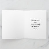 Große Farbe | Cupcake Blume Girl's Birthday Karte (Innenseite)