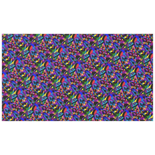 Große Farben Großes Mosaik gemustert Tischdecke (Vorderseite (Horizontal))