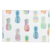 große, farbenfrohe Ananas Kissenbezug (Rückseite)