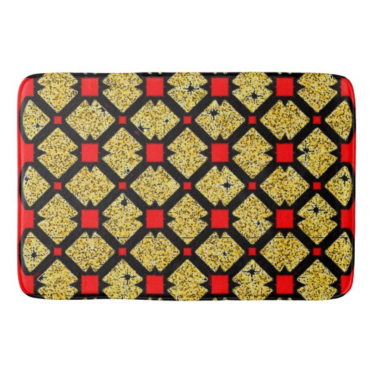 Große, farbenfrohe Badematte - Modernes Design & N (Vorderseite)