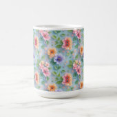 Große farbenfrohe Papierblumen Kaffeetasse (Mittel)