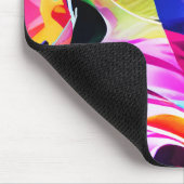 Große farbenfrohe Pinselstriche Mousepad (Ecke)