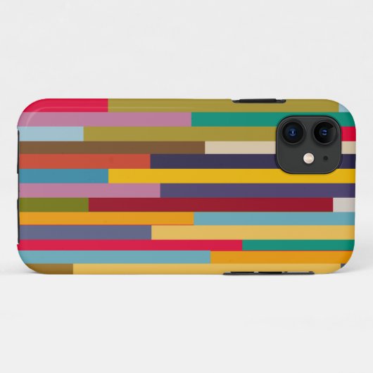 Große farbenfrohe Streifen Case-Mate iPhone Hülle (Rückseite (Horizontal))