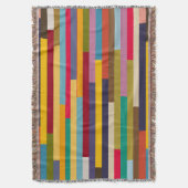 Große farbenfrohe Streifen Decke (Vorderseite Vertikal)