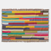 Große farbenfrohe Streifen Decke (Vorderseite)