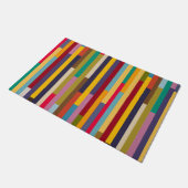 Große farbenfrohe Streifen Fußmatte (Schrägansicht)