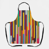 Große farbenfrohe Streifen Schürze (Vorderseite)