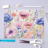 Große, farbenfrohe und zarte Blume Seidenpapier (Handwerk)