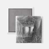 Große Fässer in einer Brauerei Magnet (Vorderseite/Rückseite)