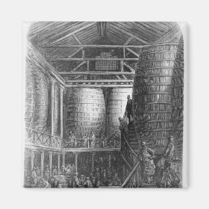 Große Fässer in einer Brauerei Magnet