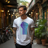 Große Faust Suizidprävention T-Shirt