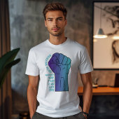 Große Faust Suizidprävention T-Shirt