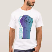 Große Faust Suizidprävention T-Shirt (Vorderseite)