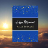 Große Feier! Glückliche Rentner-Glückwunsch-Karte Karte