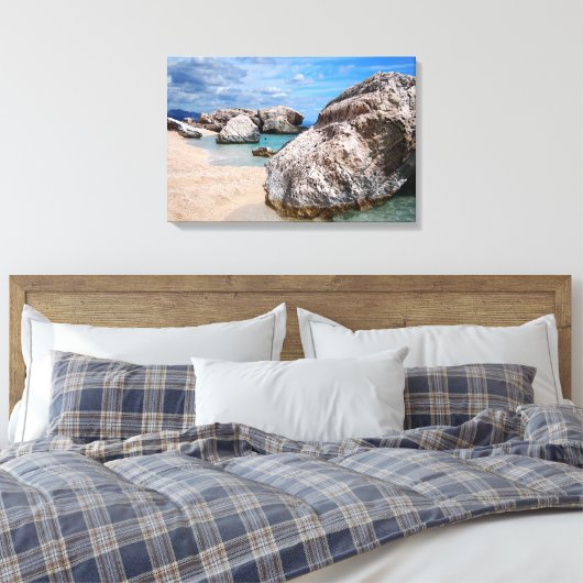 Große Felsen auf der Leinwand des Strandes von Cal (Insitu (Schlafzimmer))