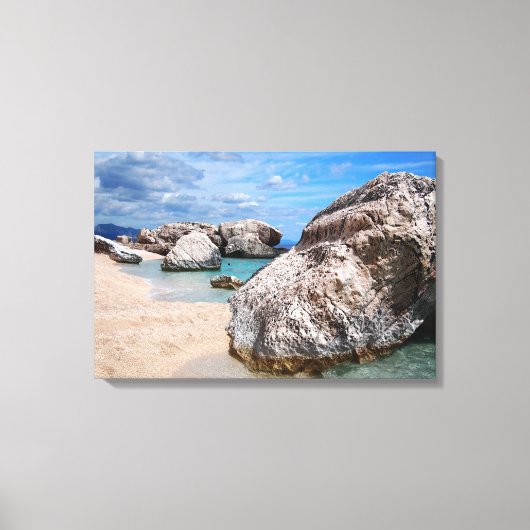 Große Felsen auf der Leinwand des Strandes von Cal (Vorderseite)