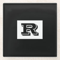 Große, fett ausgekleidete schwarze Monogramm, schw