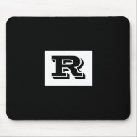 Große, fett ausgekleidete schwarze Monogramm, schw