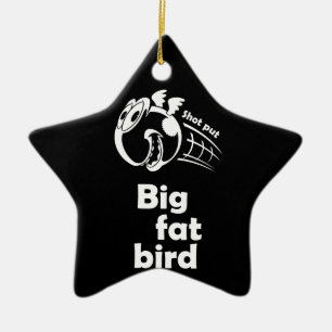 Große Fettaufnahme - Vogel Keramik Ornament