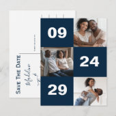 Große, fette Foto Hochzeit Ankündigungspostkarte (Vorne/Hinten)