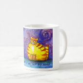 Große fette gelbe Katze - Tasse (VorderseiteRechts)