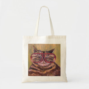 Große fette Glas-Katzen-Tasche Tragetasche