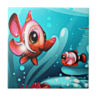 Große Fisch-kleine Fisch-Fliese Fliese