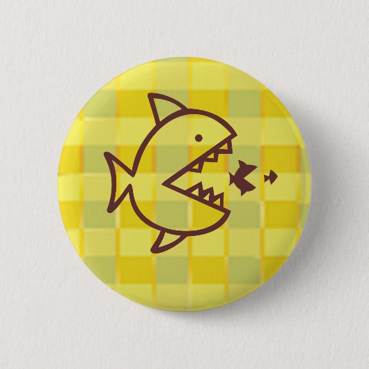 Große Fisch-kleine Fische - schneiden Sie Button (Vorderseite)