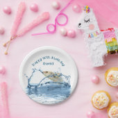 große Fische 50. Geburtstagsfeier Pappteller (Party)