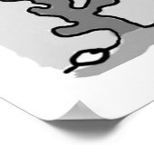 Große Fische, die kurz davor sind, einen kleineren Poster (Ecke)