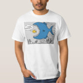 Große Fische, die kurz davor stehen, einen kleiner T-Shirt (Vorderseite)