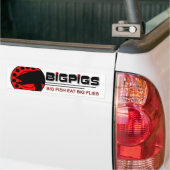 Große Fische essen große Fliegen Autoaufkleber (Auf Lkw)