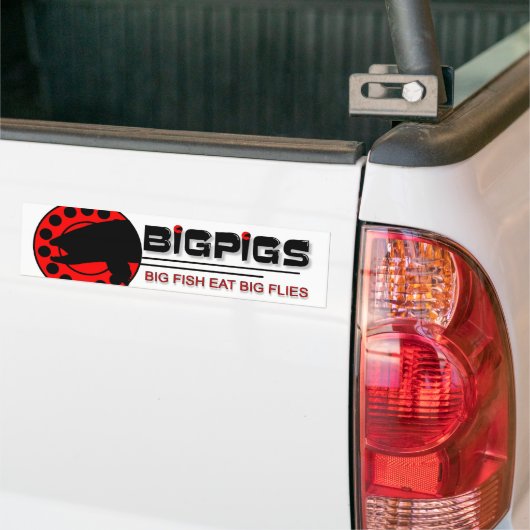 Große Fische essen große Fliegen Autoaufkleber (Auf Lkw)