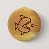 GROSSE Fische essen KLEINE FISCHE Button (Vorderseite)