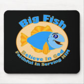 Große Fische glauben an Gott Mousepad (Vorne)