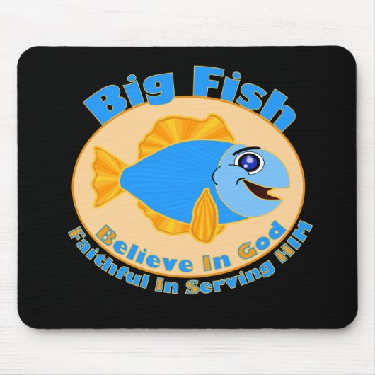 Große Fische glauben an Gott Mousepad (Vorne)