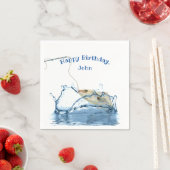 große Fische im Wasser Geburtstagsparty Serviette (Beispiel)