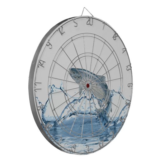 Große Fische in blauem Wasser Dartscheibe (Vorderseite Links)