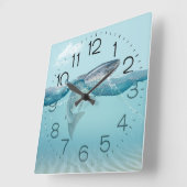 Große Fische in der Uhr der Wasserwand (Winkel)