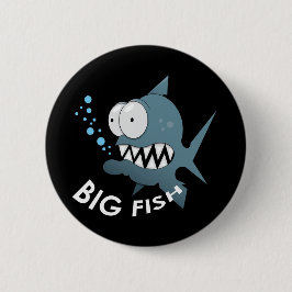 Große Fische - Standard, 2 ¼ Zoll-rundes Knopf  Button