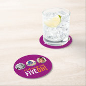 GROSSE FIVEOH! 50 Name- und Bildvorlagen-Untersetz Runder Pappuntersetzer (Vor Ort)