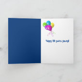 große Flagge, die aus dem Wasser springt Karte (Innenseite)