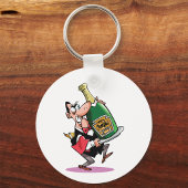 Große Flasche Champagner-Schlüsselanhänger Schlüsselanhänger