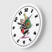 Große Flasche Champagneruhr Große Wanduhr (Winkel)