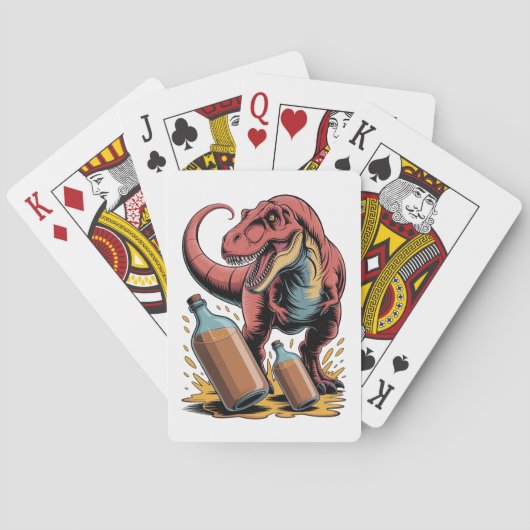 Große Flaschen zerbrechen Spielkarten (Rückseite)
