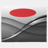 Große Fleece Blanke, modern, abstrakt, rot, schwar (Vorderseite (Horizontal))