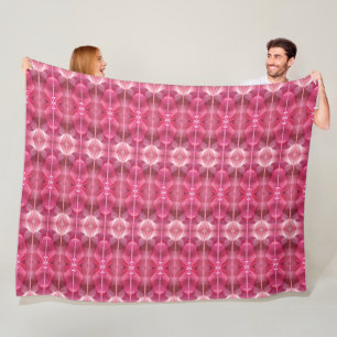 Große Fleece Blanken Pink Lotus Abstrakt