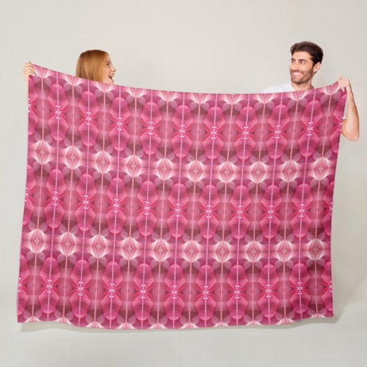 Große Fleece Blanken Pink Lotus Abstrakt (Beispiel)