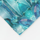Große Fleece Blanket Aquamarine Crystal (Ecke)