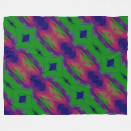 Große Fleece Blanket Aurora Farben. (Vorderseite (Horizontal))